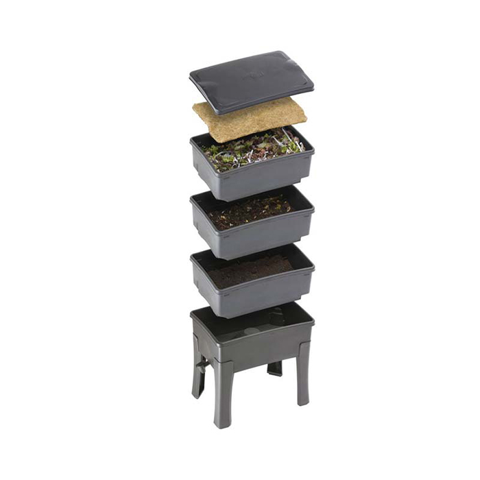 ARGESOL WormBox 4 Katlı Kırmızı Kaliforniya Solucanı Yetiştirme Kiti